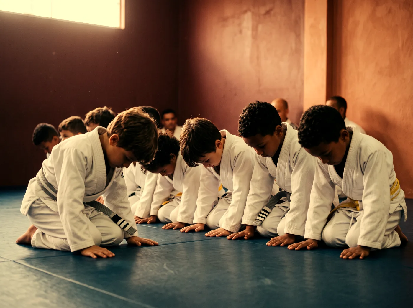 Treino de Jiu Jitsu Kids na JQFight